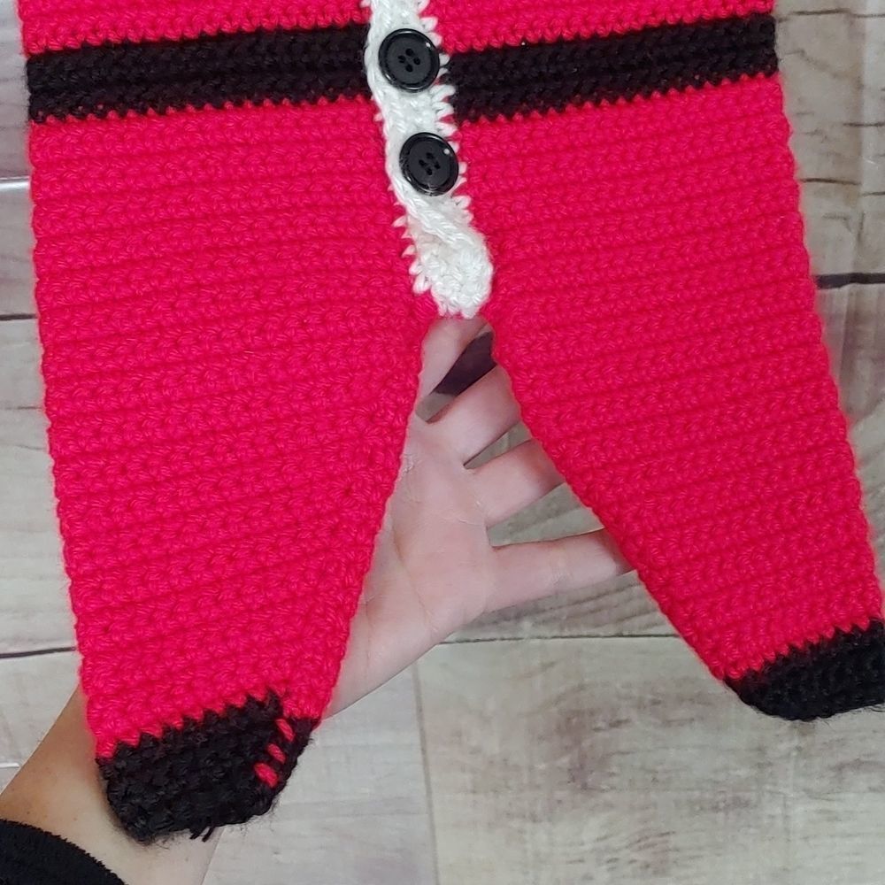 Hand made Santa Outfit newborn - Picture 3 of 6